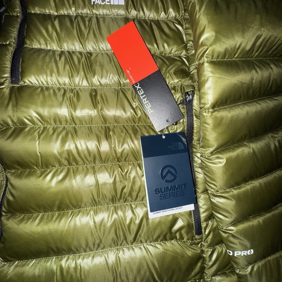 NWT Mens North Face Summit Series Breithorn Jacket XXL Green puffer 800 Pro $380 - Picture 3 of 9